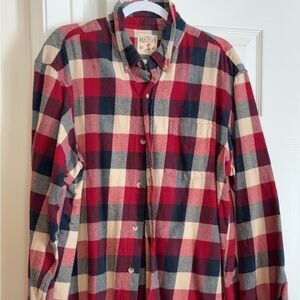 RedHead Men's Checkered Shirt in Red, Navy, and Beige